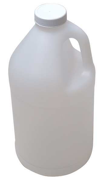 Zoro Select Round Bottle, 1/2 gal., HDPE HR64N-38
