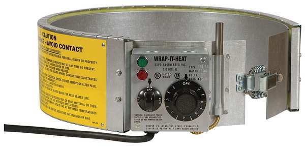 Zoro Select Drum Heater, Electric, 16 gal., 120V TRX16H115