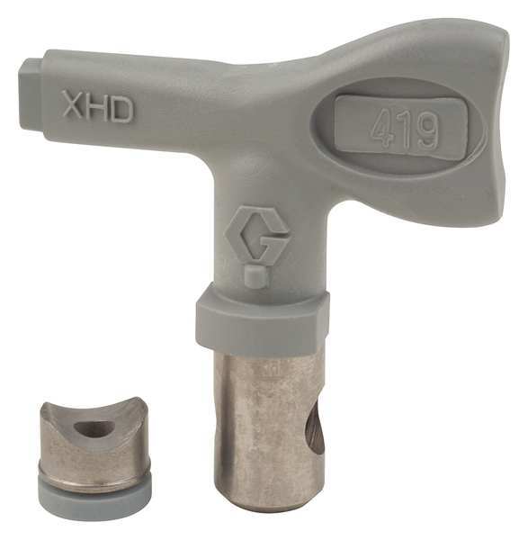 Graco Airless Spray Gun Tip, Tip Size 0.019 In XHD419