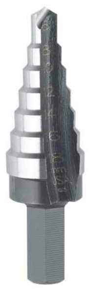 Irwin HSS Step Drill Bit 7 Sizes, 6mm to 18mm 11103