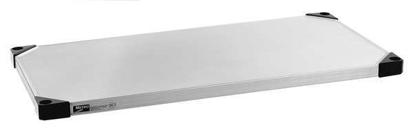 Metro Solid Shelf, 14"D x 42"W, Silver 1442FS-4