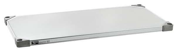 Metro Solid Shelf, 24"D x 48"W, Silver 2448FG-4