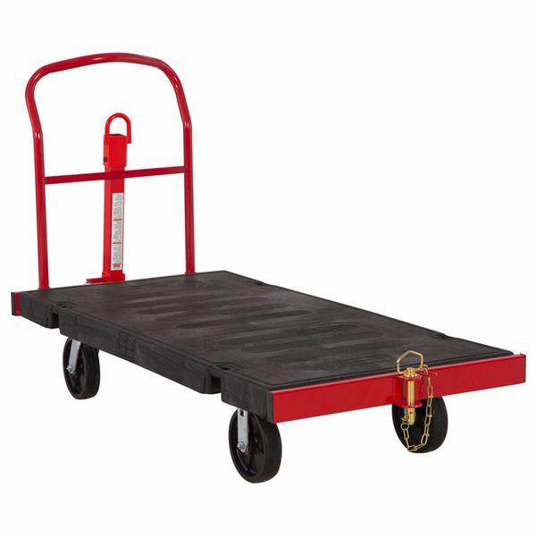 Rubbermaid Commercial Platform Truck, 2500 lb, 60"L x 30" W Deck 2154629