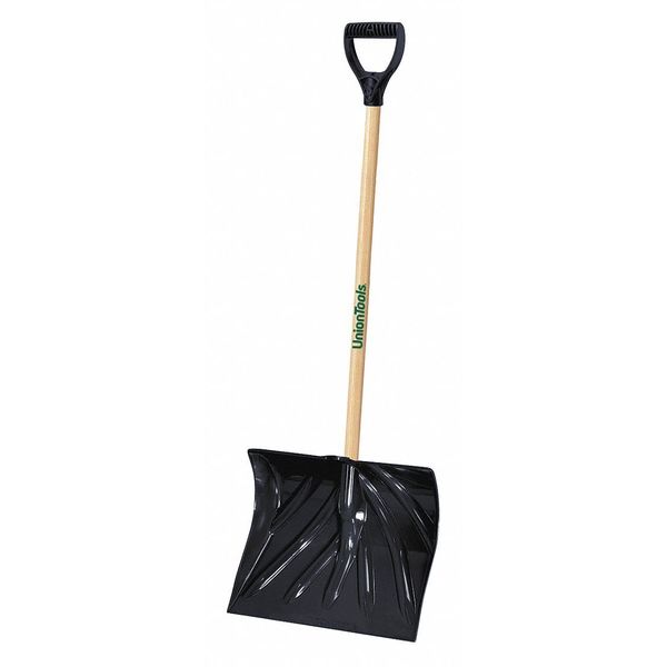 Union Tools Snow Shovel, Poly Blade Material, 18