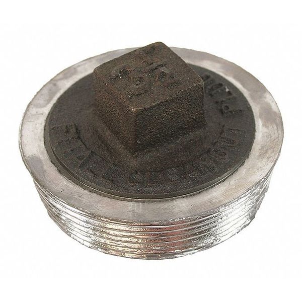 Jones Stephens Lead Fit All Plug, Cast Iron, 3-1/2" P56350