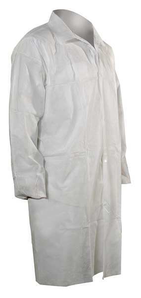 Cellucap Disp Lab Coat, PP, White, XL, PK25 3302EWSX