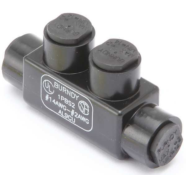Burndy Insulated Multitap Connector, 1.22 In. W 1PBS2