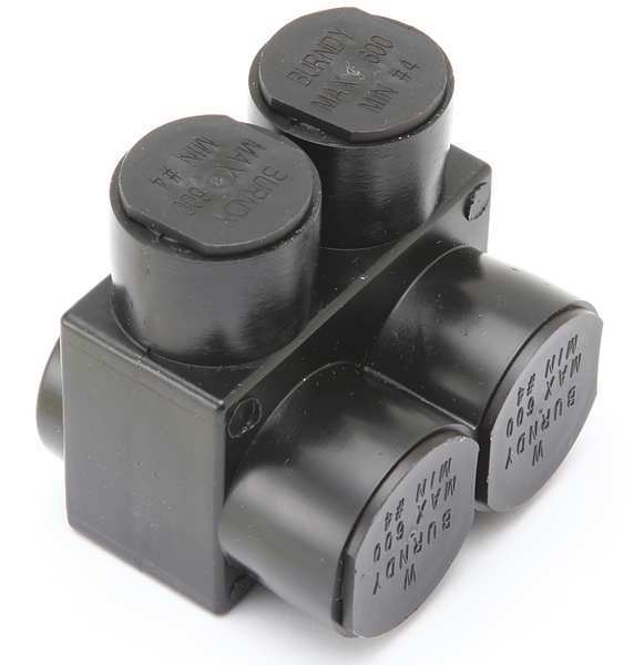 Burndy Insulated Multitap Connector, 2.75 In. L 1PL6002