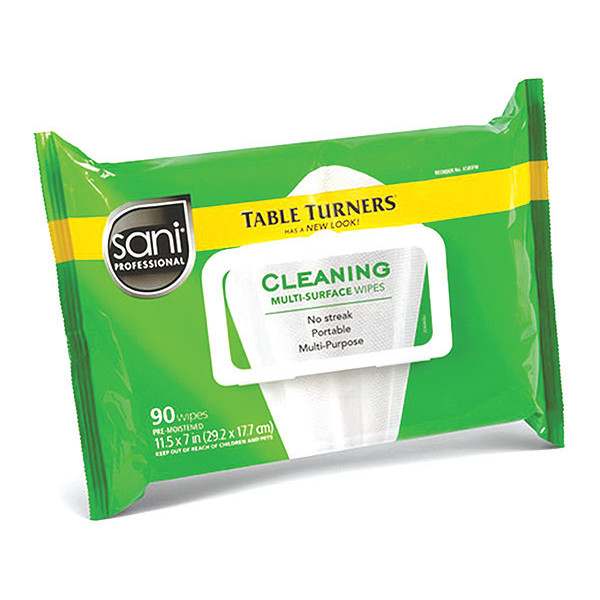 Sani Professional Food Service Wipes, 11-1/2 x 7", 12 Pack, 90 Wipes/ Pack A580FW