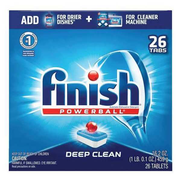 Finish Dishwashing Detergent, 20 Tabs, Fresh, PK8 51700-20621