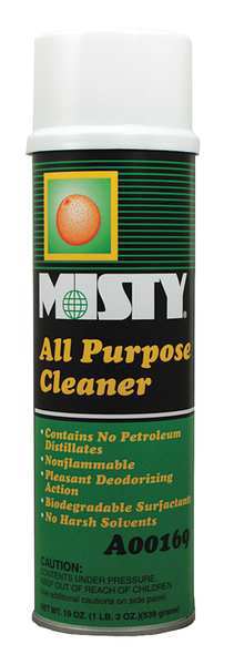 Misty All Purpose Cleaner, 20 oz. Aerosol Can, Citrus, 12 PK 1001583