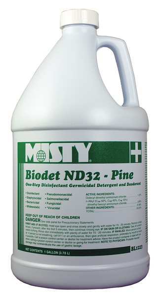 Misty Disinfectant, 1 gal. Jug, Pine, 4 PK 1038809