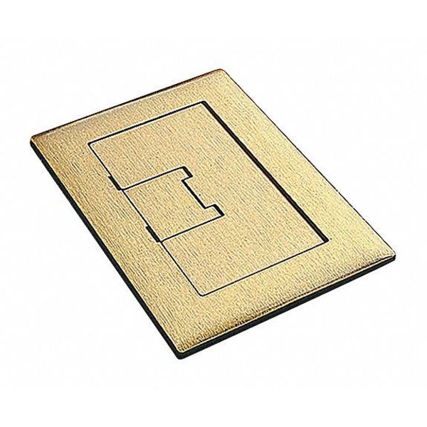 Carlon Electrical Box Cover, 1 Gang, Rectangular, Brass E9761BR