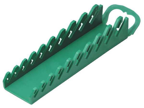 Sk Professional Tools Wrench Rack, 13 Slot, 6-3/5 In. W, Green 1073