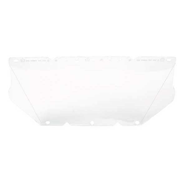 Msa Safety Visor, Polycarb, Clear, 8x17 In 10115837