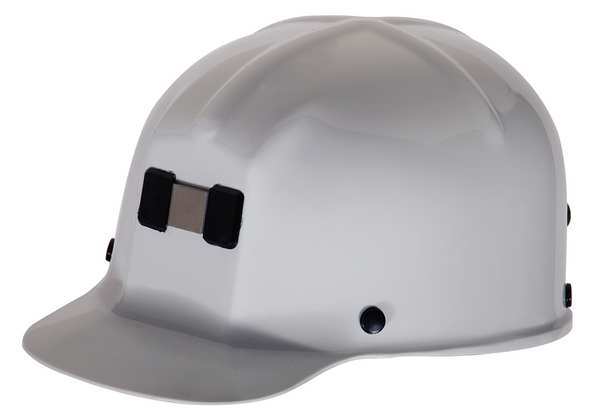Msa Safety Front Brim Hard Hat, Type 1, Class G, Ratchet (4-Point), White 475336
