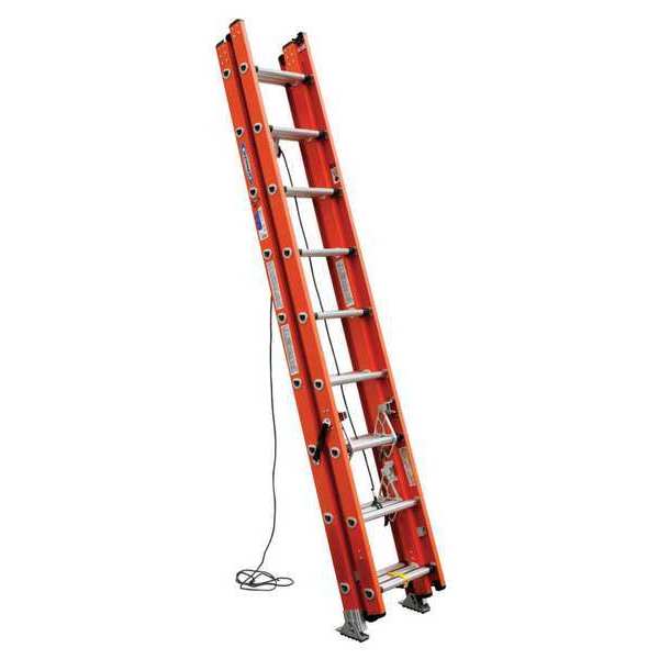Werner 24 ft Fiberglass Extension Ladder, 300 lb Load Capacity D6224-3