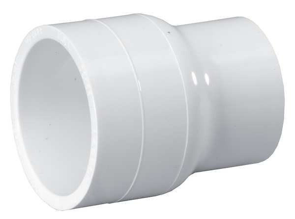 Zoro Select PVC Reducing Coupling, Socket x Socket, 8 in x 6 in Pipe Size 429585