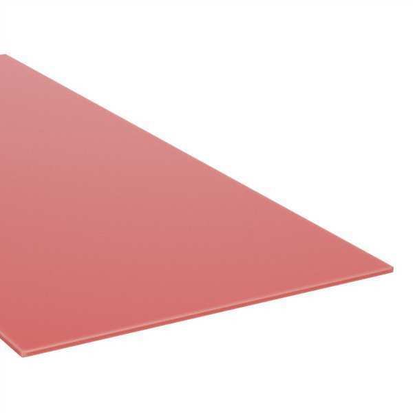 Zoro Select Red HDPE Cutting Board 24" L x 48" W x 0.500" Thick 22JM84