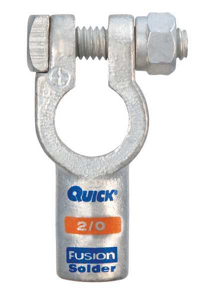 Quickcable Clamp, Solder, 2/0, Positive, PK5 406320P