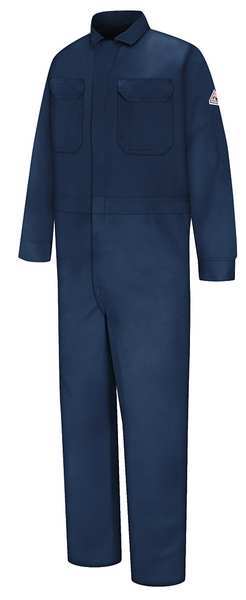 Vf Imagewear Flame Resistant Coverall, Navy, 100% Cotton, 50 CED2NV RG 50