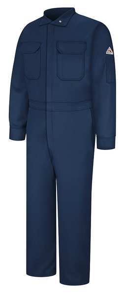 Vf Imagewear Flame Resistant Coverall, Navy, Cotton/Nylon, 48 CLB6NV LN 48