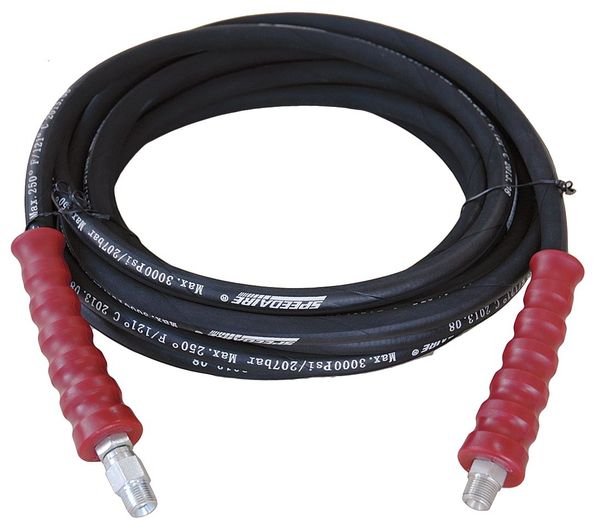 Speedaire Pressure Washer Hose, 3/8, 50 ft, 4500 psi 22KE06