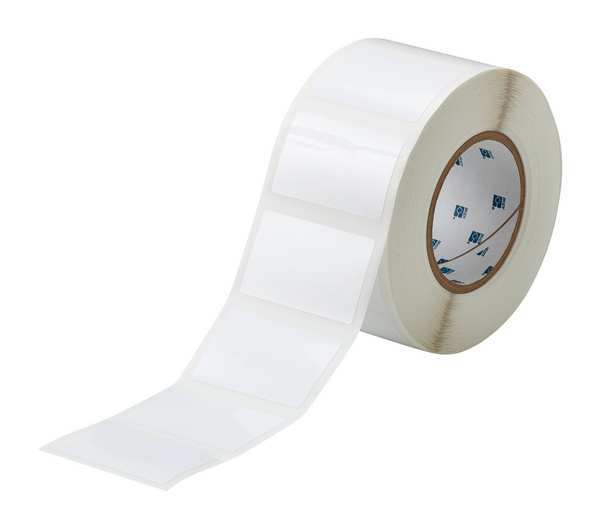 Brady Thermal Transfer Label, White, Labels/Roll: 1000 THT-24-423-1