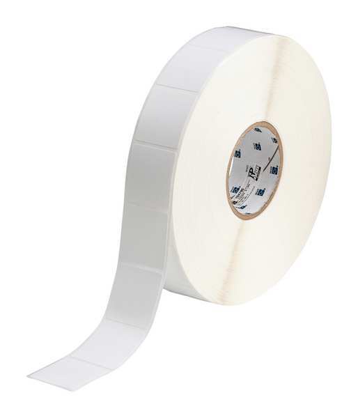 Brady Thermal Transfer Label, White, Labels/Roll: 3000 THT-186-499-3