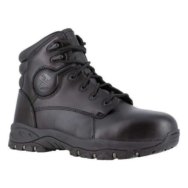 Iron Age Size 10-1/2 Men's 6 in Work Boot Steel Work Boot, Black IA5150