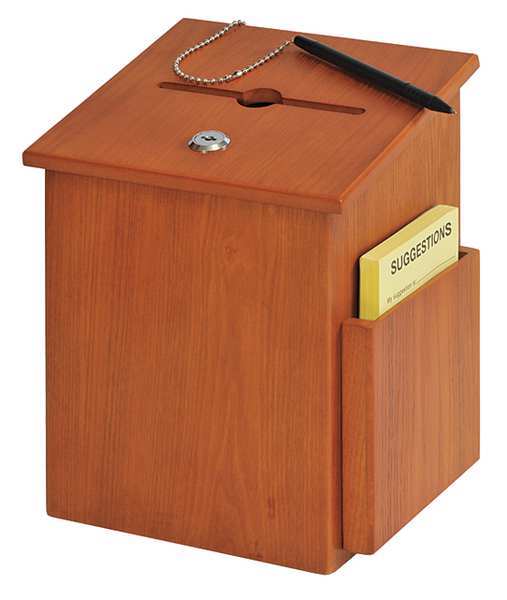 Buddy Products Suggestion Box, Wood 5622-11