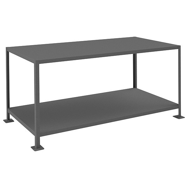 Durham Mfg Heavy Duty Machine Tables, Steel, 72" W, 36" Height, 3000 lb., Straight MT367236-3K295