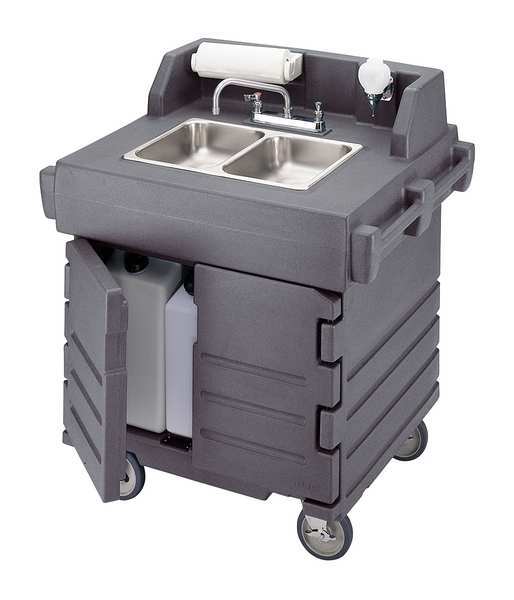 Cambro 32-1/2" W x 40-9/16" L x 45-1/2" H, Polyethylene, Hand Sink Cart EAKSC402191