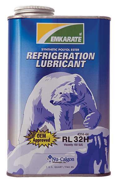 Nu-Calgon Refrigeration Lubricant, POE, 1 qt 4314-44