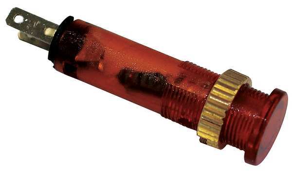 Dayton Flush Indicator Light, 8mm, 120V, Amber 22NY79