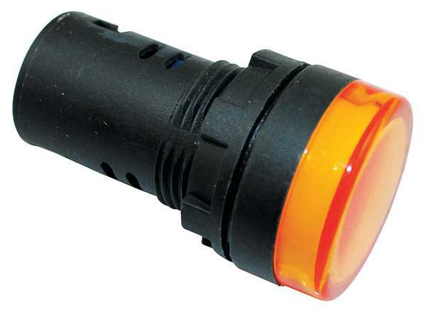 Dayton Raised Indicator Light, 22mm, 240V, Amber 22NZ13