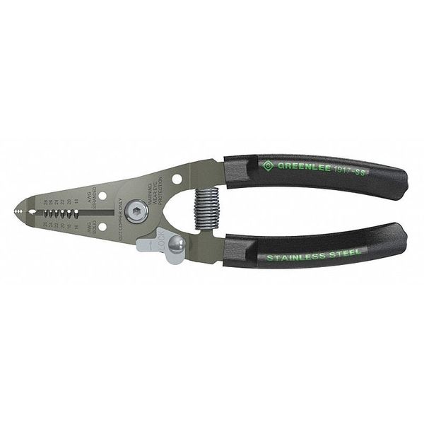 Greenlee 6 in Wire Stripper Solid: 16 to 26 AWG, Stranded: 18 to 28 AWG 1917-SS