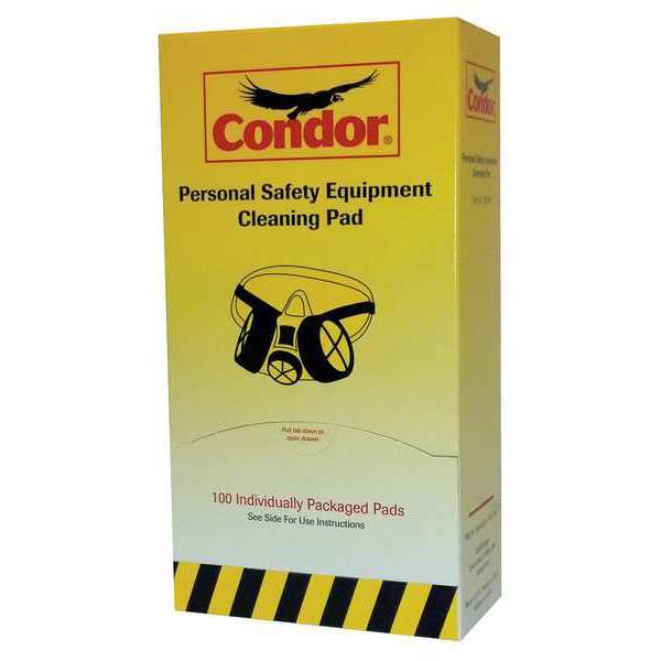 Condor Respirator Wipes, Alcohol, PK100 22PN88