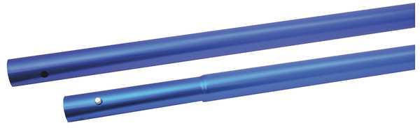 Qlt By Marshalltown Push Button Handle, 1-3/4x72 In, Alum, Blue 17-8ASU