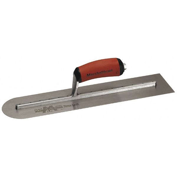 Marshalltown Finishing Trowel, Round End, 14 x 4 In MXS64RED