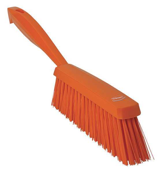 Remco 1 19/32 in W Bench Brush, Medium, 6 1/2 in L Handle, 6 1/2 in L Brush, Orange, Plastic 45897