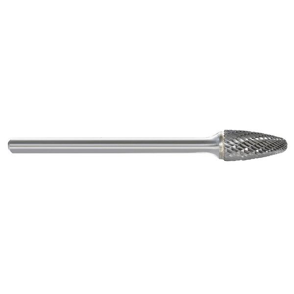 Zoro Select Carbide Bur, Tree, 3/8 In, 1/4 Shank 310-002718