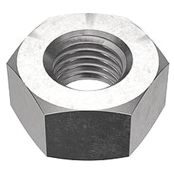 Zoro Select Hex Nut, 3/4"-10, 316 Stainless Steel, Not Graded, Plain, 41/64 in Ht, 180 PK B55080.075.0001
