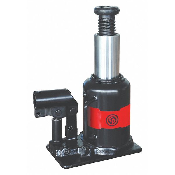 Chicago Pneumatic Bottle Jack, 20 Ton (20T), Large Base Plate, High Lift Capacity & Durability CP81200