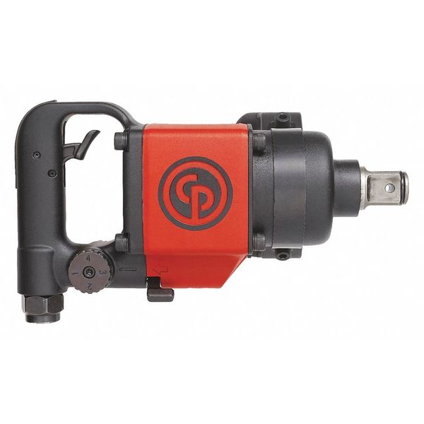 Chicago Pneumatic 1 Inch Air Impact Wrench, D-Handle, Max Torque Reverse 1300 ft. lbf, 6600 RPM, Twin Hammer CP6773-D18D