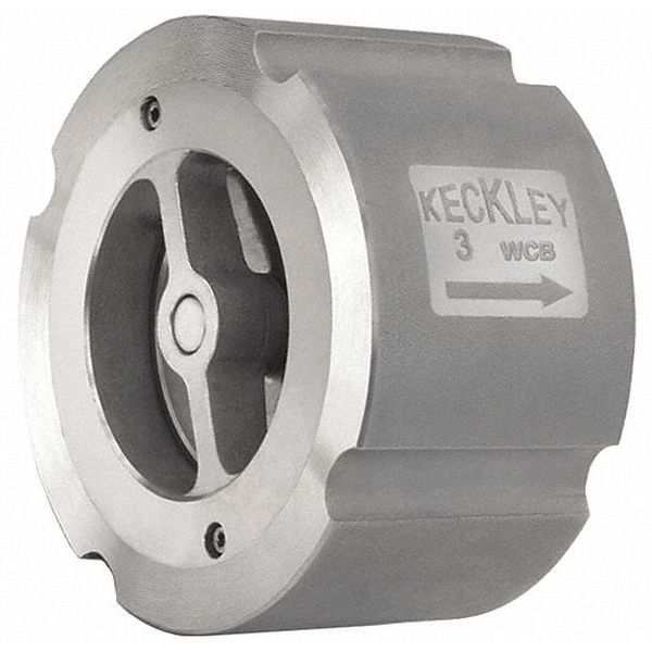Keckley 2-1/2" Wafer Check Valve, Body Material: Carbon Steel 21/2CW2R-CS-36336