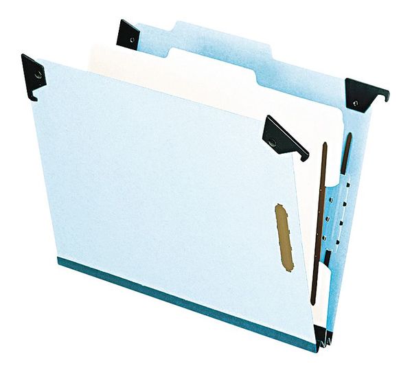 Zoro Select Hanging Classification Folders 8-1/2" x 11", Blue PFX59251