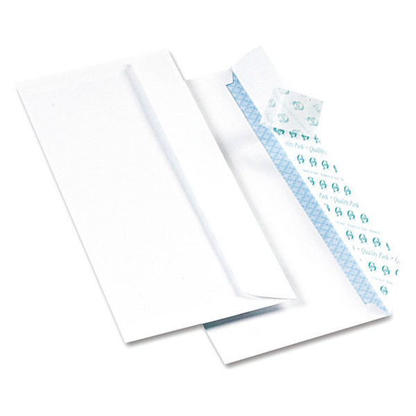 Quality Park Business Envelope, White, Paper, PK500 QUA69122