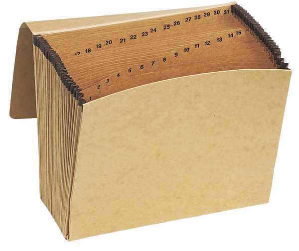 Pendaflex Expandable File Daily (1-31) 8-1/2 x 11" Redrope, 7/8" Expansion PFXK17DOX