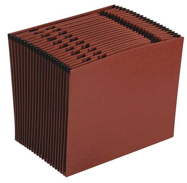 Pendaflex Expandable File Alpha (A-Z) 8-1/2 x 11", Red Fiber PFXER17A